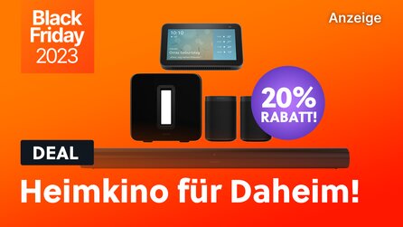 Kinosound war noch nie so günstig: Bei dem Sonos 5.1 Heimkino Set richtig sparen und einen Echo Show 5 gratis dazu erhalten!
