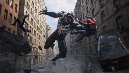 Spider-Man 2: Peter und Miles haben im Kampf gegen Venom eine harte Zeit im Trailer