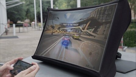 SPUD bei Kickstarter - Faltbarer 24-Zoll-Monitor mit Regenschirm-Prinzip