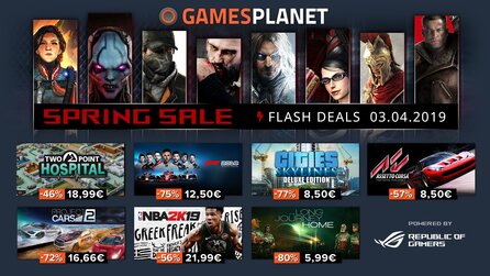 Spring Sale bei Gamesplanet - Die besten Deals am 03.04.2019 [Anzeige]
