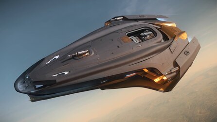Wer seeeehr viel Geld in Star Citizen steckt, bekommt ein goldenes Raumschiff