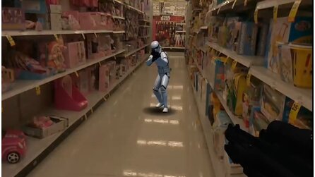 Augmented Reality - Tech-Demo: Boba Fett, Sturmtruppen + BB-8 im Supermarkt