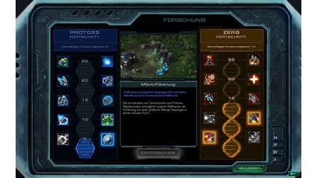 StarCraft 2 - Zerg- und Protoss-Forschung