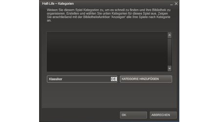 Steam Eigene Kategorien