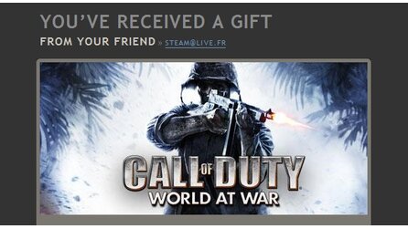 Call of Duty: World at War - Betrüger verschicken gefälschte Steam-Gutscheine