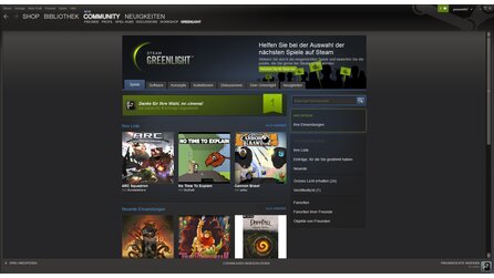 Steam - Neue Greenlight-Auswahl mit 50 Spielen und Tools