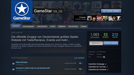 GameStar als Steam-Kurator - Neue Steam-Gruppe mit Empfehlungen aus der Redaktion
