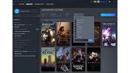 Steam - neues Interface