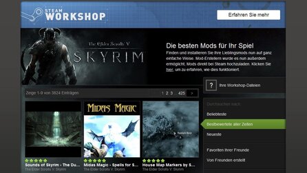 Steam Workshop für Skyrim - Komfortabel Modden per Mausklick