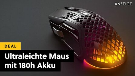 Ultraleichte Gaming-Maus mit 180h Akkulaufzeit und Sondertasten galore zum halben Preis auf Amazon