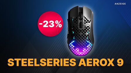 Starke Gaming-Maus mit 23 Prozent Rabatt: SteelSeries Aerox 9 im Angebot