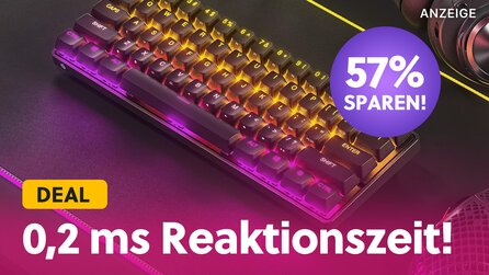 Nur noch wenige Tage im Angebot: Mechanische Gaming-Tastatur mit schlankem 60%-Formfaktor über die Hälfte reduziert!