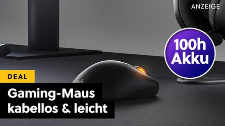 Federleichte Turniermaus mit über 100 Stunden Akkulaufzeit jetzt für weniger als die Hälfte im Amazon-Angebot