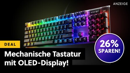 50 Millionen Tastenanschläge dank Flugzeug-Aluminium: Mechanische OLED Gaming-Tastatur stark reduziert im Amazon-Angebot!