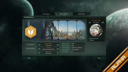 Stellaris - Über 100 Spezies-Optionen, von Humanoid bis Pilzwesen