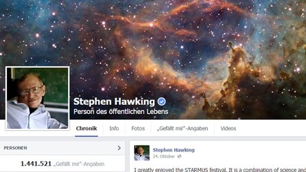 Stephen Hawking - Weltberühmter Physiker jetzt bei Facebook aktiv