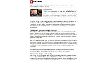 Stern TV - berichtet über WoW + Spielesucht