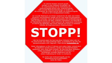 Internetsperren - Das Ende des Stopp-Schild-Gesetzes