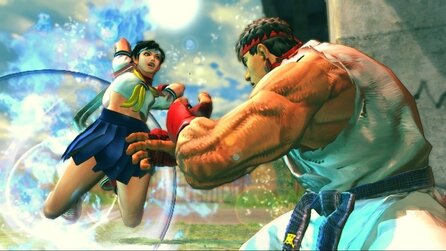 Street Fighter 4 - Screenshots: Ryu und Zangief in Aktion