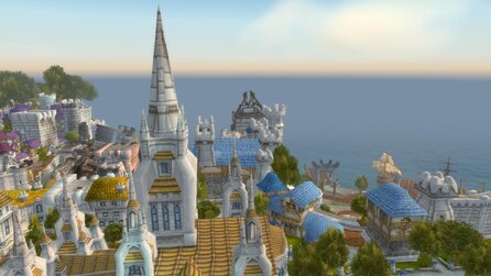 Planet Coaster - Spieler baut Sturmwind aus World of Warcraft als Freizeitpark nach