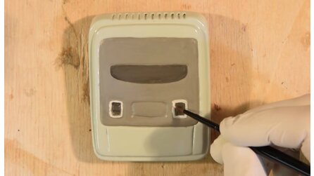 Mini-Super-NES - Funktionstüchtige Konsole aus Lehm und Holz