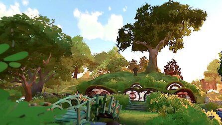 Teaserbild für Tales of the Shire: Im Reveal-Trailer trifft Der Herr der Ringe auf Die Sims und Animal Crossing