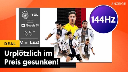 65 Zoll QLED-4K-TV im krassen Preissturz bei Amazon: Smart-TV mit 144Hz und Dolby Vision günstig wie nie