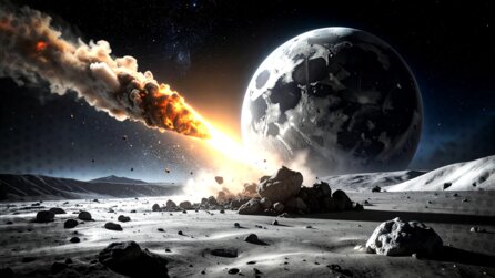 In 7 Jahren könnte der Mond mit der Wucht einer Atombombe getroffen werden. Für uns auf der Erde wäre das ein romantisches Spektakel am Nachthimmel