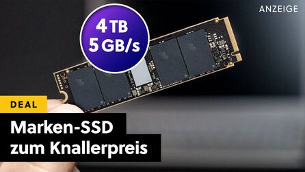 Teaserbild für Nicht mal reduziert und trotzdem günstiger: Crucial führt Samsung mit dieser schnellen 4TB SSD an der Nase herum