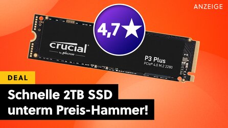 Werden schnelle SSDs endlich wieder günstig? Bei Amazon gibts eine 2 TB NVMe-SSD mit satten 5 GBs jetzt im Angebot!