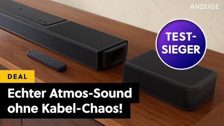 Dolby Atmos mit einer Soundbar? Kabellos?! Samsung, LG + Bose könnten sich von dieser High-End-Soundbar ne Scheibe abschneiden!