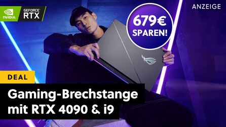 Mit der RTX 4090 und dem i9 nehmt ihr es mit allen Games auf! Einer der heftigsten Gaming-Laptops ist im Angebot
