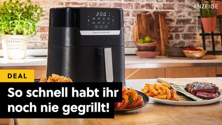 Diese Heißluftfritteuse kann sogar richtig grillen! Tefal bietet Ninja + Cosori die Stirn!