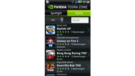 LG Android-Oberfläche - Screenshots
