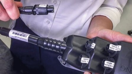 Telekom Breitbandausbau - Auch oberirdisch Glasfaserleitungen über Holzmasten