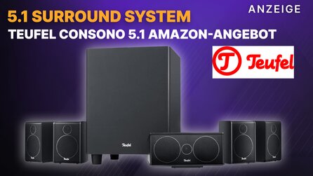 5.1 Soundsystem für Surround-Sound: Teufel Komplett-Set fürs Heimkino im Amazon-Angebot