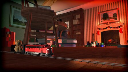 The Holiday Express - Screenshots aus dem Weihnachtslevel des Train Simulators