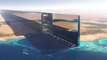Die Arbeiten am größten Bauwerk der Welt schreiten voran - könnte direkt aus einem Science-Fiction-Film stammen