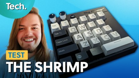 Tastatur fast so klein wie mein Handy, begeistert und enttäuscht mich zugleich – The Shrimp im Test