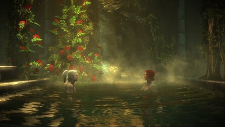 The Witcher 2 - Bilder: Geralt badet mit Triss Merigold