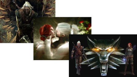 The Witcher 2: Assassins of Kings - Games-Wallpaper mit Geralt und Triss