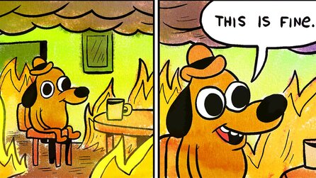 »This is fine« in der Hitzewelle: Woher kommt eigentlich das berühmte Meme mit dem Hund im brennenden Haus?