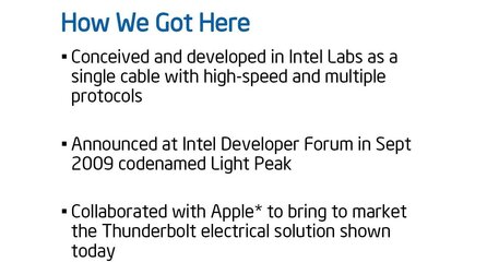 Intel Thunderbolt - Hersteller-Präsentation
