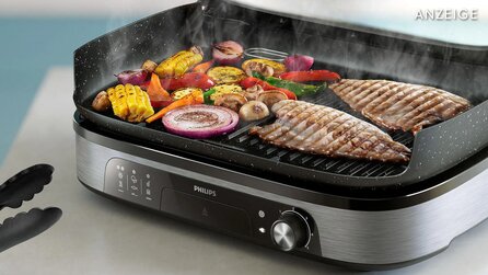 Der Sommer ist vorbei, das Grillen geht weiter: Sichert euch den Philips-Tischgrill zum halben Preis