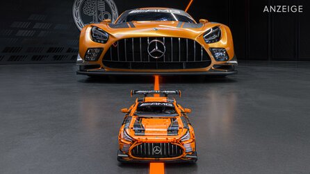 Der Mercedes-AMG GT3 von CaDA überrollt LEGO Technic mit gleich zwei Lizenzen