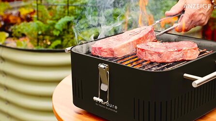 Dieser tragbare Grill setzt ganz neue Maßstäbe – nicht nur auf dem Campingplatz oder im Urlaub