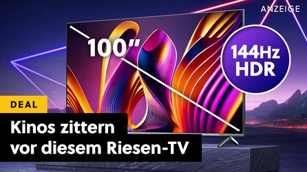 Der größte 4K-TV im Amazon-Angebot lehrt Kinos das Fürchten: mit QLED, 144Hz, Dolby Vision HDR und über 500€ Ersparnis