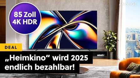 Kinos fürchten sich vor solchen 4K-TVs im Angebot: 85 Zoll, 4K HDR und 144 Hz gibts bei Amazon jetzt unverschämt günstig!