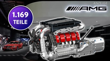 Der deutsche V8 aus dem Schwabenland: Die LEGO-Konkurrenz lässt euch den Biturbo jetzt aus fast 1.200 Teilen nachbauen!