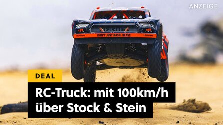 Gaspedal trifft Bodenblech: Dieses 100kmh schnelle Monster von einem RC-Truck bügelt jedes Gelände platt